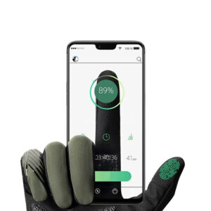 Rockbros 16110006002 shock-absorbing cycling pirštinės size M - žalios spalvos and juodos spalvos - Image 2