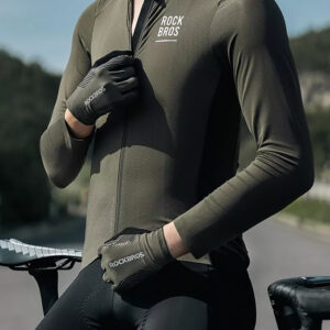 Rockbros 16110006002 shock-absorbing cycling pirštinės size M - žalios spalvos and juodos spalvos - Image 7