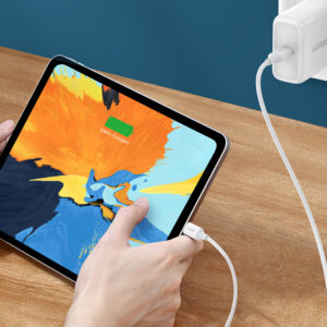 Ugreen US264 60518 USB-C / USB-C PD QC AFC kabelis 1m - baltos spalvos - Image 3