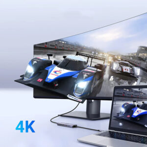 HUB Ugreen CM511 15597 5in1 USB-C - USB-C PD / HDMI / 3x USB-A 3.0 - pilkos spalvos - Image 5