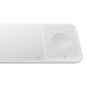 Samsung Trio EP-P6300TWEGEU 3in1 belaidis įkroviklis telefonui / Galaxy Watch / Buds - white + mains charger + cable - Image 5