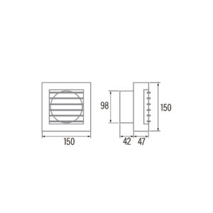 Ištraukimo ventiliatorius Cata B-10 MATIC-TIMER - Image 2