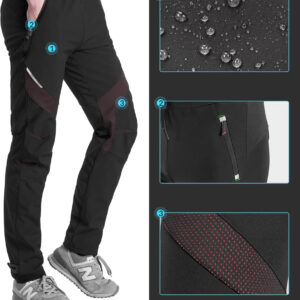 Rockbros Patrol Cycling Windproof Sports Pants Size L - juodos spalvos - Image 5