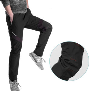 Rockbros Patrol Cycling Windproof Sports Pants Size L - juodos spalvos - Image 6