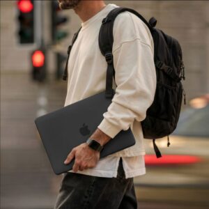 Tech-Protect SoftShell Apple MacBook NEO 13 2026 MATINIS juodos spalvos - Image 5