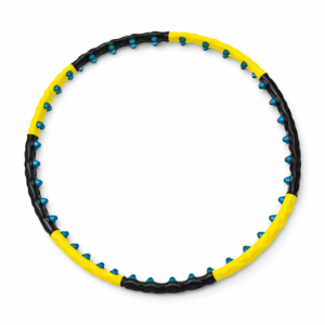Wozinsky WHH-110 Hula Hoop Massager with Nodules - juodos spalvos and geltonos spalvos