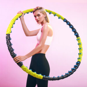 Wozinsky WHH-110 Hula Hoop Massager with Nodules - juodos spalvos and geltonos spalvos - Image 4