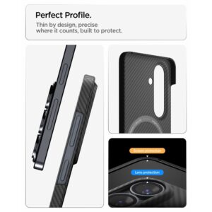 Spigen AirSkin Aramid MAG MagSafe Samsung Galaxy S26 juodos spalvos - Image 16