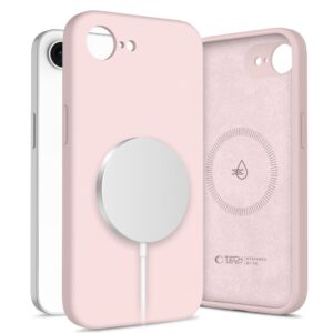 Tech-Protect SILICONE MagSafe Apple iPhone 16E / 17E PINK PEARL