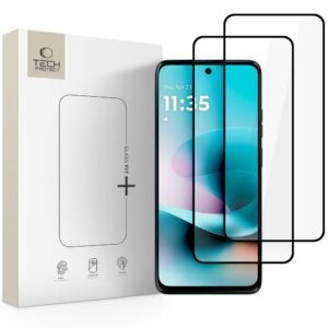 GRŪDINTAS STIKLAS Tech-Protect GLASS FIT+ 2-PACK MOTOROLA MOTO G57 / G57 POWER / G67 POWER BLACK