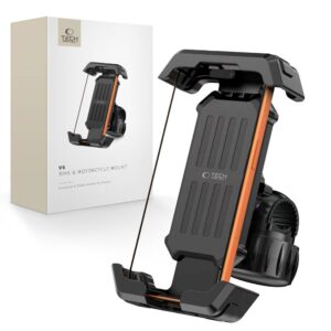 Tech-Protect V6 UNIVERSALUS DVIRAČIO IR MOTOCIKLO LAIKIKLIS JUODAS