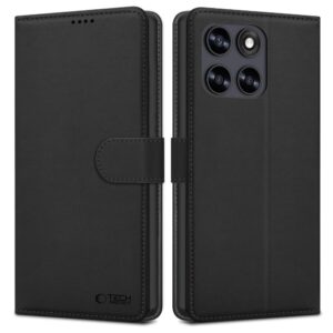 Tech-Protect PINIGINĖS TIPO dėklas MOTOROLA MOTO G67 / G77 JUODAS