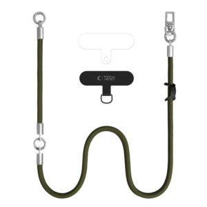 Tech-Protect C10S ROPE CROSSBODY & WRIST ALYVŲ ŽALUMO/TITANO SPALVOS - Image 2