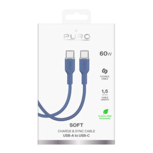 Puro ICON USB-C - USB-C Cable 1.5m - Blue - Image 3