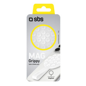 SBS MAG Grippy MagSafe Compatible Holder with Suction Cup and Ear - White - Image 2