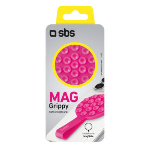 SBS MAG Grippy MagSafe Compatible Holder with Suction Cup and Ear - Pink - Image 2