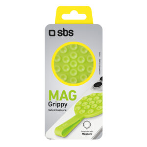 SBS MAG Grippy MagSafe Compatible Holder with Suction Cup and Ear - Green - Image 2