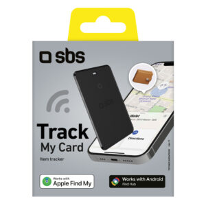 SBS Track My Card Ultra-Thin Universal iOS Android Locator - juodos spalvos - Image 2