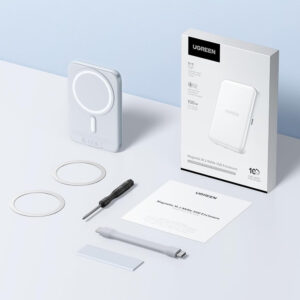 Ugreen M.2 NVMe SSD Magnetic Case - baltos spalvos - Image 3