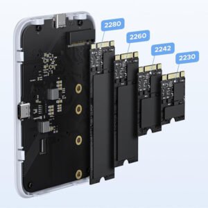 Ugreen M.2 NVMe SSD Magnetic Case - baltos spalvos - Image 9