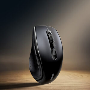 Ugreen Wireless Ergonomic Optical Mouse - juodos spalvos - Image 3