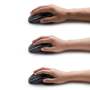 Ugreen Wireless Ergonomic Optical Mouse - juodos spalvos - Image 4