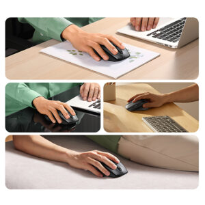 Ugreen Wireless Ergonomic Optical Mouse - juodos spalvos - Image 6