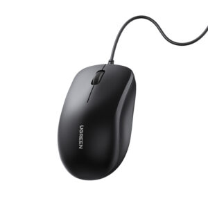 Ugreen wired optical mouse - juodos spalvos
