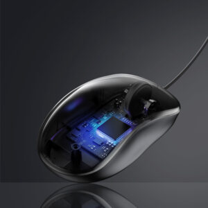 Ugreen wired optical mouse - juodos spalvos - Image 6