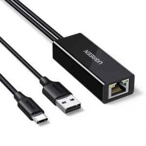 Ugreen USB-C to RJ45 10/100 Mbps Network Adapter - juodos spalvos