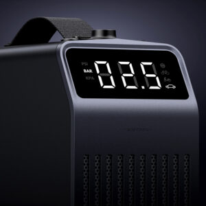 Ugreen 150 PSI 12V Electric Car Tire Pump with Digital Display - pilkos spalvos - Image 4