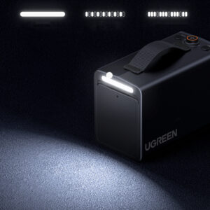 Ugreen 150 PSI 12V Electric Car Tire Pump with Digital Display - pilkos spalvos - Image 6