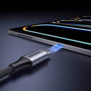 Ugreen 2in1 USB-C kabelis - 2xUSB-C PD 140W 2m - juodos spalvos - Image 5