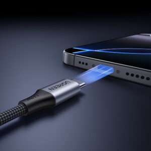 Ugreen 2in1 USB-C kabelis - 2xUSB-C PD 140W 2m - juodos spalvos - Image 6