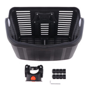 Wozinsky WKR-PK plastic handlebar bicycle basket - juodos spalvos - Image 3