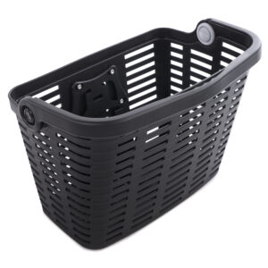Wozinsky WKR-PK plastic handlebar bicycle basket - juodos spalvos - Image 6