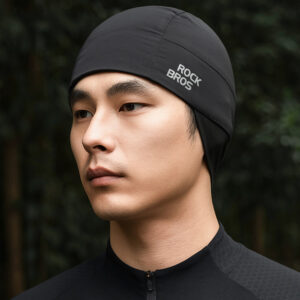 Rockbros M015 Winter Reversible Cycling Cap Size 54-61 cm - juodos spalvos - Image 7