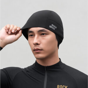 Rockbros M015 Winter Reversible Cycling Cap Size 54-61 cm - juodos spalvos - Image 8