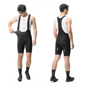 Rockbros YDDK009 Men's Cycling Bib Shorts with Pad Size M - juodos spalvos - Image 5