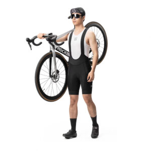 Rockbros YDDK009 Men's Cycling Bib Shorts with Pad Size L - juodos spalvos - Image 3