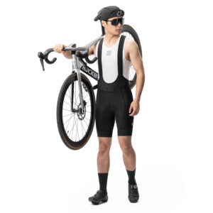 Rockbros YDDK009 Men's Cycling Bib Shorts with Pad Size XL - juodos spalvos - Image 4