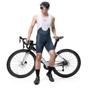 Rockbros YDDK009 Men's Cycling Bib Shorts with Pad Size L - tamsiai mėlynos spalvos - Image 4