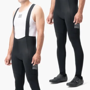 Rockbros 200021 Long Cycling Bib Shorts with Pad Size M - juodos spalvos - Image 7