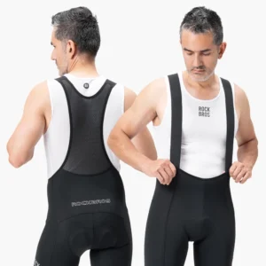 Rockbros 200021 Long Cycling Bib Shorts with Pad Size L - juodos spalvos - Image 5