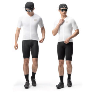 Rockbros YDDX011 Diamond Short Sleeve Cycling Jersey Size S - baltos spalvos - Image 3