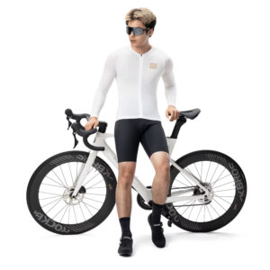 Rockbros YDCX008 Diamond Long Sleeve Cycling Jersey Size L - baltos spalvos - Image 4