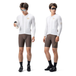 Rockbros YDCX008 Diamond Long Sleeve Cycling Jersey Size XXXL - baltos spalvos - Image 2