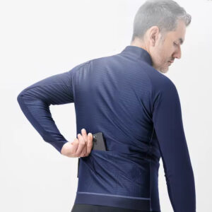 Rockbros YDWT014 Winter Fleece Double Layer Cycling Jacket Size M - mėlynos spalvos - Image 5