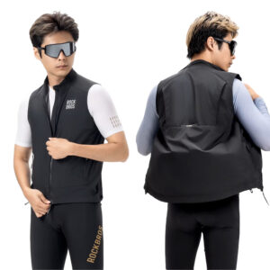 Rockbros YDMJ003 Windproof Vest Spring/Autumn Size M - juodos spalvos - Image 8