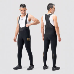 Rockbros YDCK012-1 Long Fleece Bib Tights with Pad Size S - juodos spalvos - Image 3